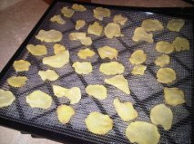 tray of dehydrated potatoes